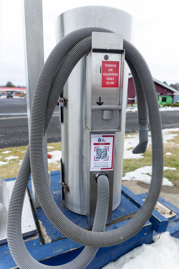 Free self-serve vacuum station included with every visit at @ The Car Wash in Fredericksburg, VA