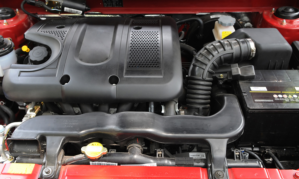 An image of a vehicle’s engine.